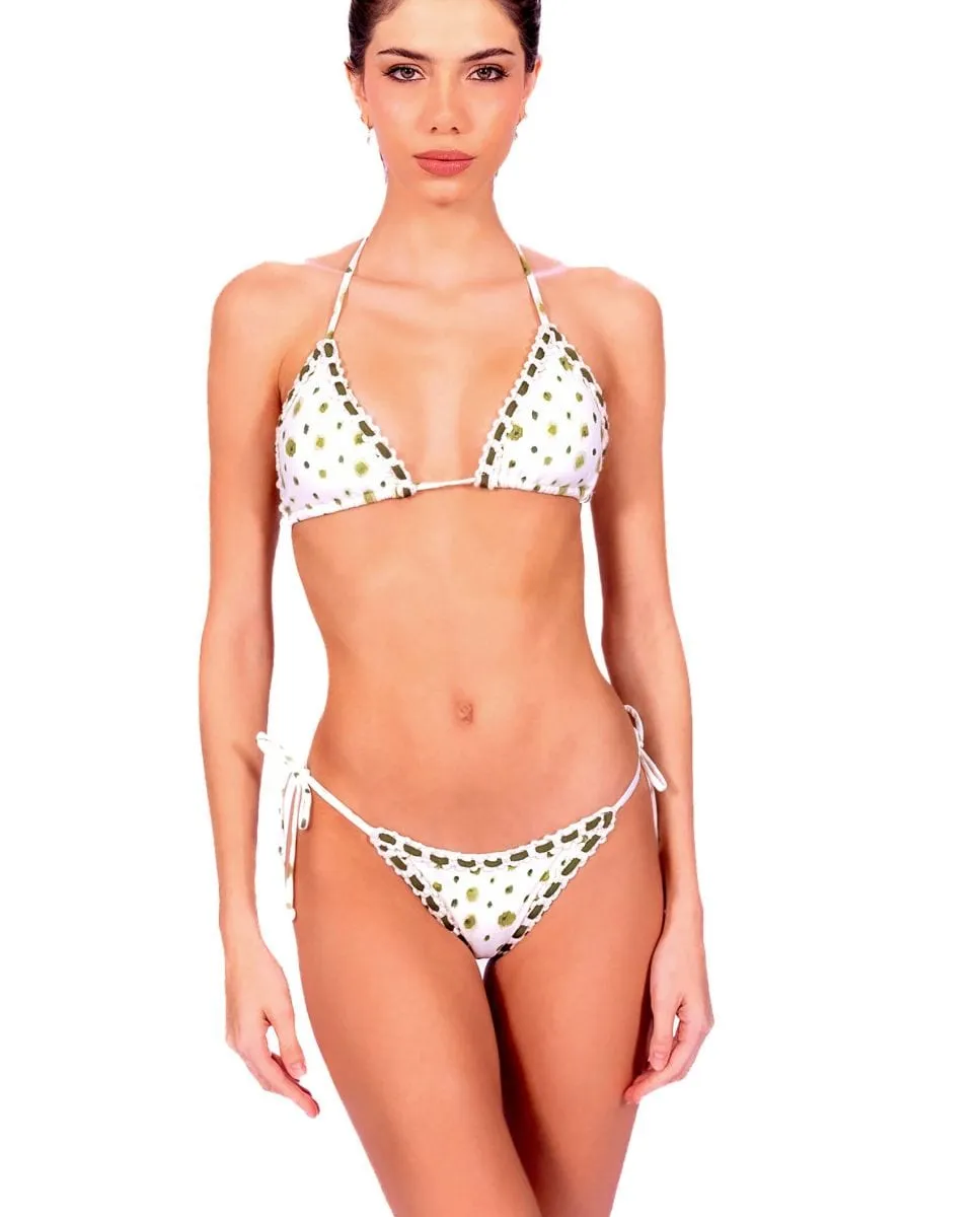 Полное бикини с треугольным бюстгальтером и трусиками-бантиками Despi, белый
Полное бикини с треугольным бюстгальтером и трусиками-бантиками Despi, белый