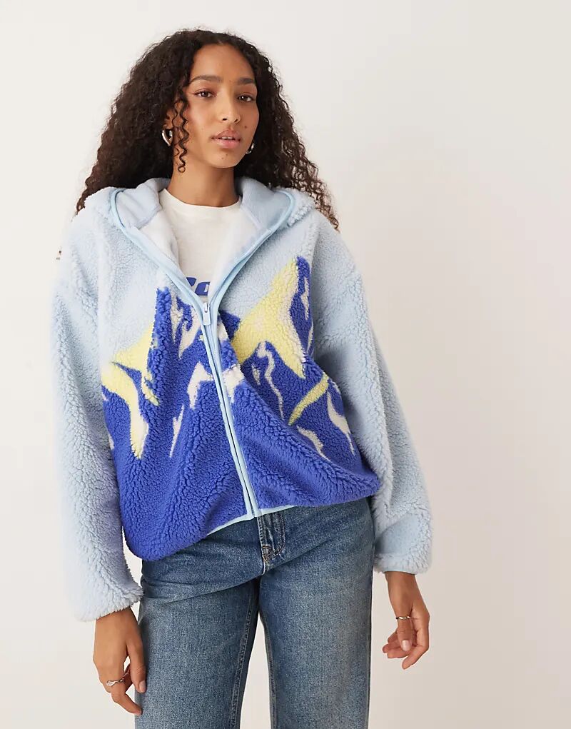 Толстовка с капюшоном из флиса Roxy Chloe kim на молнии в ледяной воде - MBLUE
Толстовка с капюшоном из флиса Roxy Chloe kim на молнии в ледяной воде - MBLUE