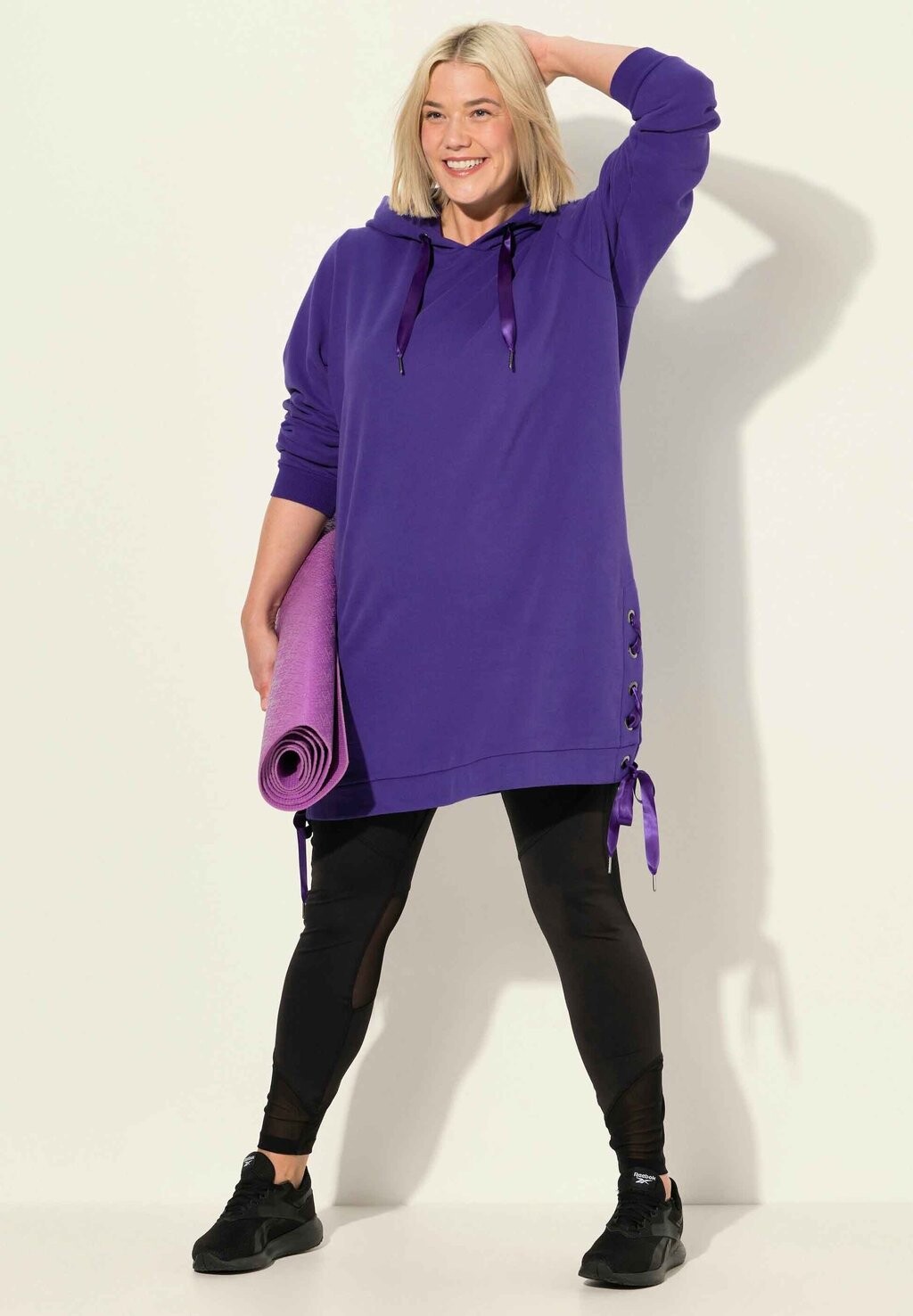 Толстовка LONGLINE UP Ulla Popken, фиолетовый
Толстовка LONGLINE UP Ulla Popken, фиолетовый