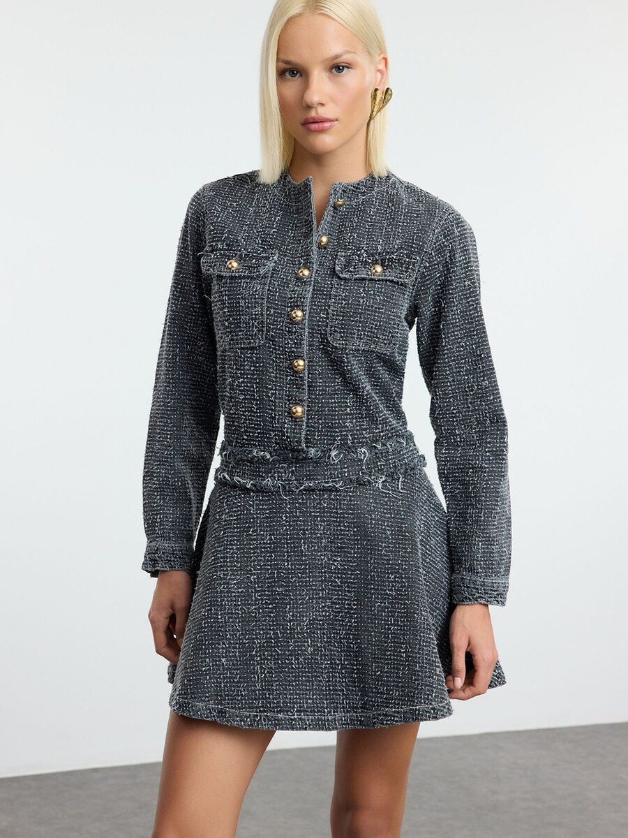Мини платье Trendyol, Dark grey
Мини платье Trendyol, Dark grey