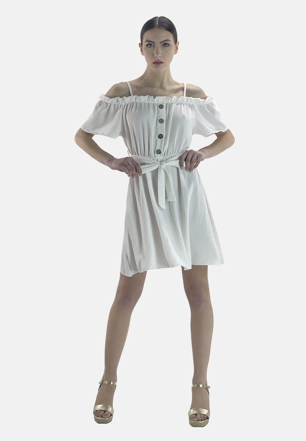 Платье-рубашка Elara, белый
Платье-рубашка Elara, белый