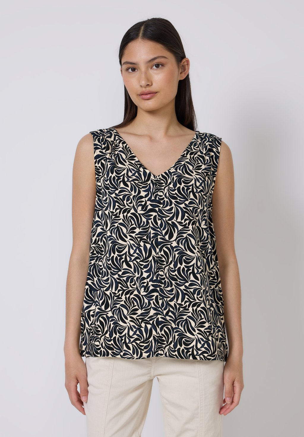 Топ GEMUSTERTES - Blouse Street One Studio, бежевый
Топ GEMUSTERTES - Blouse Street One Studio, бежевый