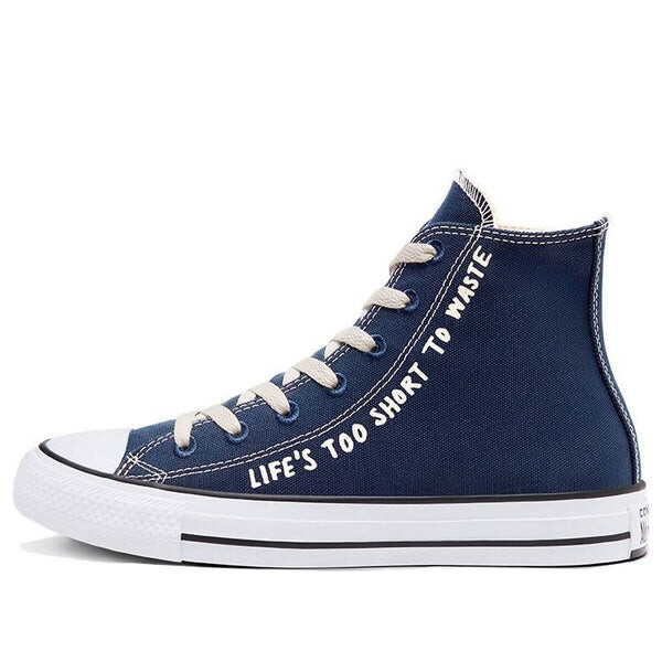 Кроссовки chuck taylor all star high 'life's too short to waste' Converse, синий
Кроссовки chuck taylor all star high 'life's too short to waste' Converse, синий