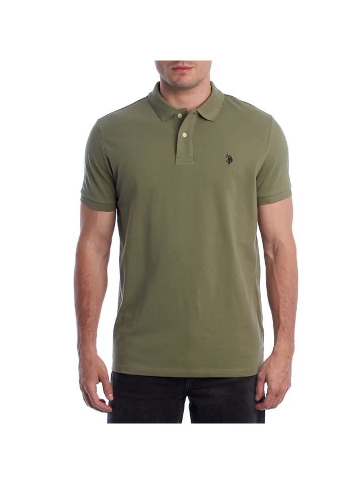 Рубашка-поло U.S. Polo Assn., зеленый 
Рубашка-поло U.S. Polo Assn., зеленый