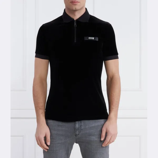 Рубашка-Поло узкого кроя Versace, черный
Рубашка-Поло узкого кроя Versace, черный