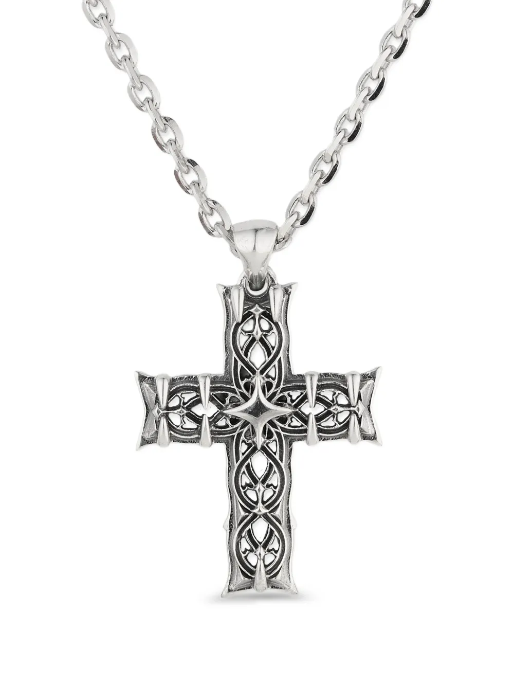 Колье-крест Нотр-Дам Emanuele Bicocchi, серебристый
Колье-крест Нотр-Дам Emanuele Bicocchi, серебристый