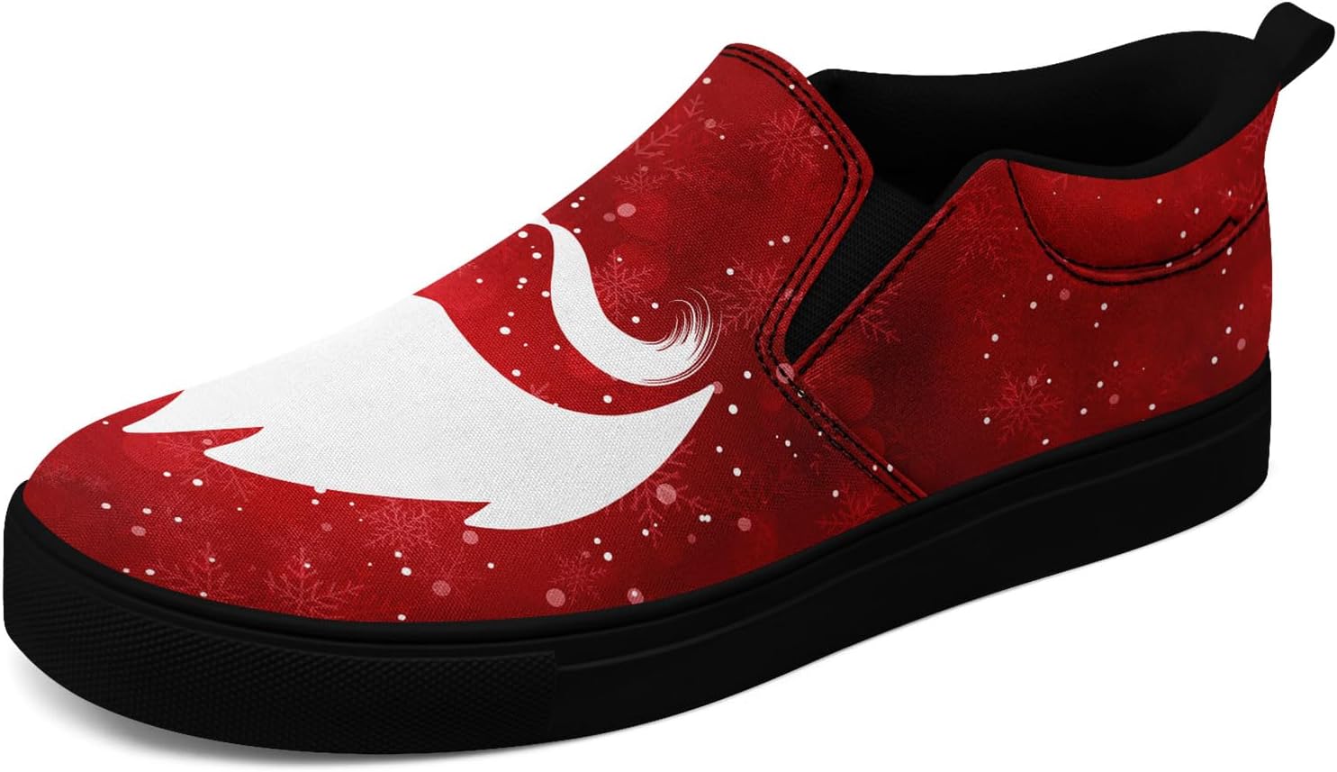 Кеды на тканевой основе AWSOLE с рождественским дизайном для мужчин и женщин, праздничные кроссовки, подарок на Рождество, с изображением Санты, удобные для носки/снятия, плоские повседневные туфли, белый/черный/красный
Кеды на тканевой основе AWSOLE с рождественским дизайном для мужчин и женщин, праздничные кроссовки, подарок на Рождество, с изображением Санты, удобные для носки/снятия, плоские повседневные туфли, белый/черный/красный