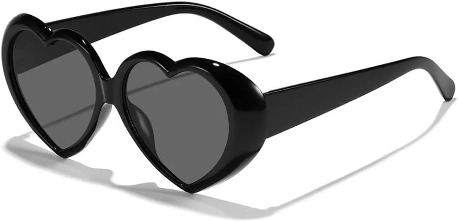 Солнцезащитные очки MUTYNE в форме сердца для женщин, солнцезащитные очки с сердечками, винтажные очки для вечеринок, защита от УФ-излучения UV400. Аксессуары, Black
Солнцезащитные очки MUTYNE в форме сердца для женщин, солнцезащитные очки с сердечками, винтажные очки для вечеринок, защита от УФ-излучения UV400. Аксессуары, Black