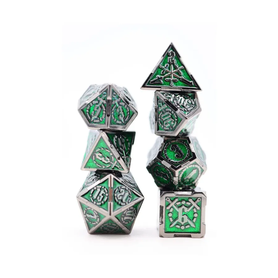 Набор полигональных мечей - Зачарованный лес (7), Dice Sets - Metal (Foam Brain Games)
Набор полигональных мечей - Зачарованный лес (7), Dice Sets - Metal (Foam Brain Games)
