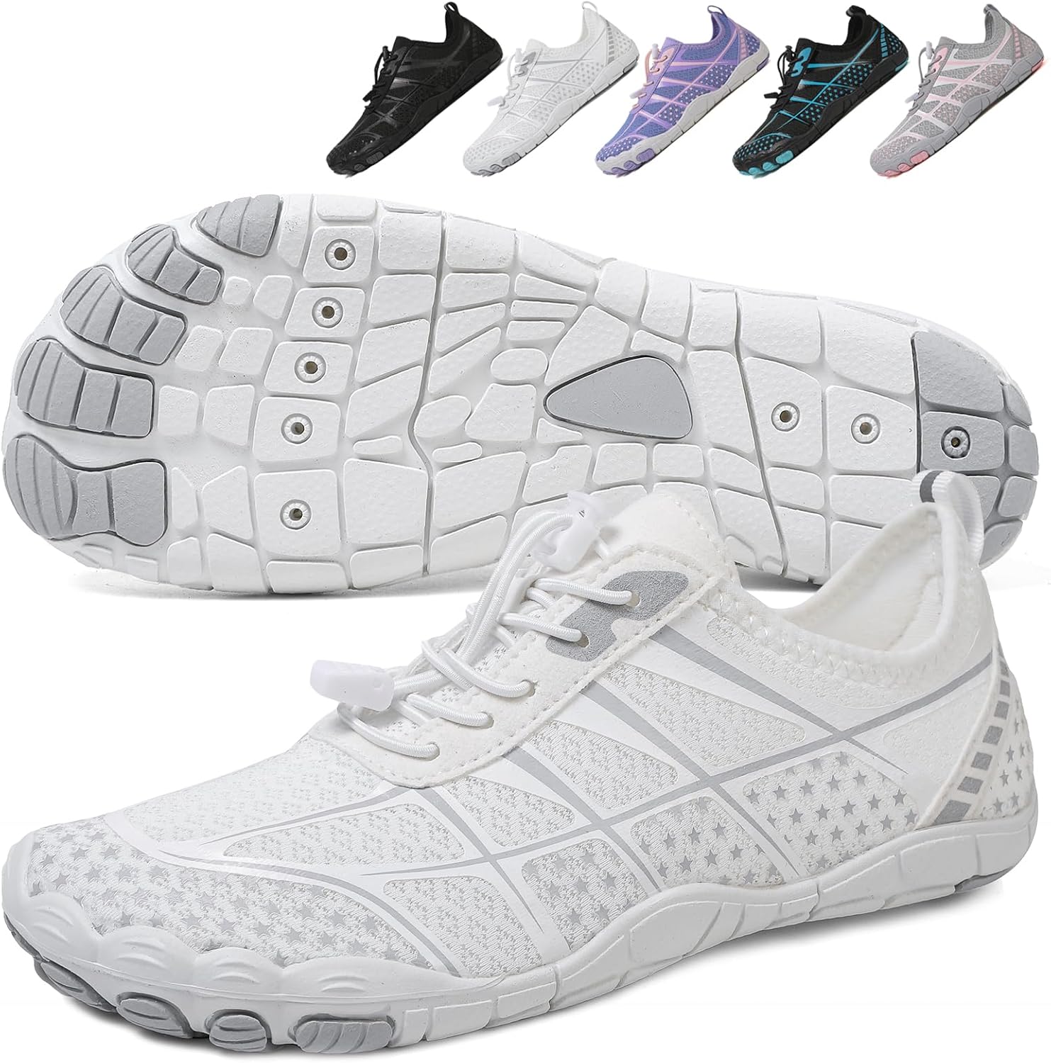 Ботинки для походов для женщин и мужчин, унисекс водонепроницаемые босоножки, дышащие, противоскользящие походные туфли для занятий спортом, с широкой носочной частью, для походов, прогулок, бега, йоги и водных видов спорта Xianfengniao, белый/с...
Ботинки для походов для женщин и мужчин, унисекс водонепроницаемые босоножки, дышащие, противоскользящие походные туфли для занятий спортом, с широкой носочной частью, для походов, прогулок, бега, йоги и водных видов спорта Xianfengniao, белый/с...