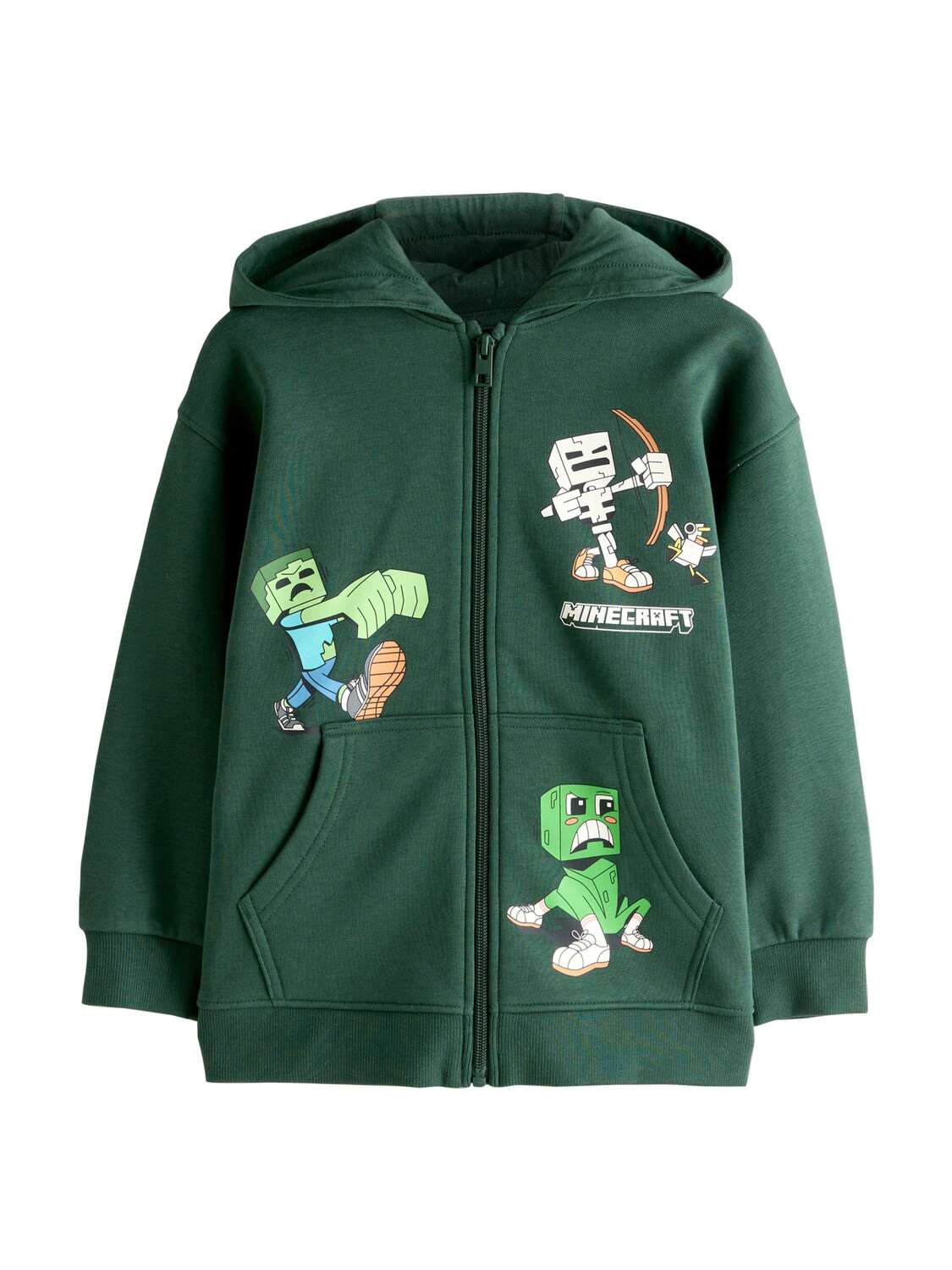 Next Толстовка с капюшоном на молнии 'Minecraft' в светло-зеленом, темно-зеленом
Next Толстовка с капюшоном на молнии 'Minecraft' в светло-зеленом, темно-зеленом