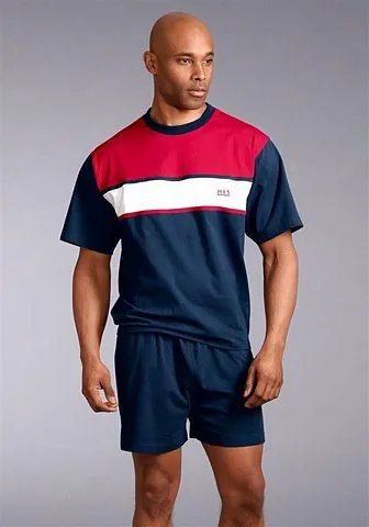 H.I.S Пижама (2 шт., 1 шт.), с широкими полосками, белый 
H.I.S Пижама (2 шт., 1 шт.), с широкими полосками, белый