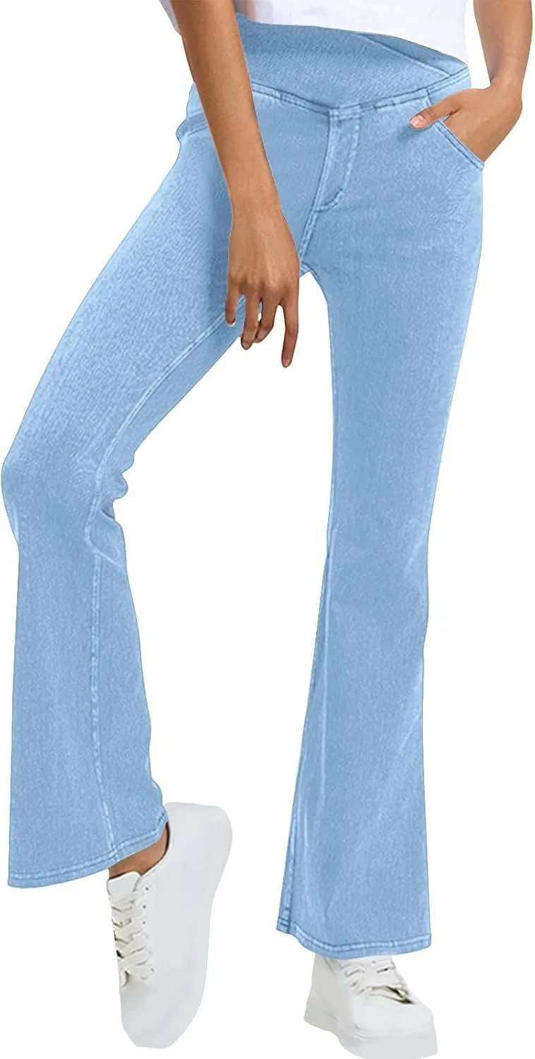 Джинсы-клеш для женщин High Waisted с завышенной талией и эффектом V Cross Tummy Control Borniu
Джинсы-клеш для женщин High Waisted с завышенной талией и эффектом V Cross Tummy Control Borniu