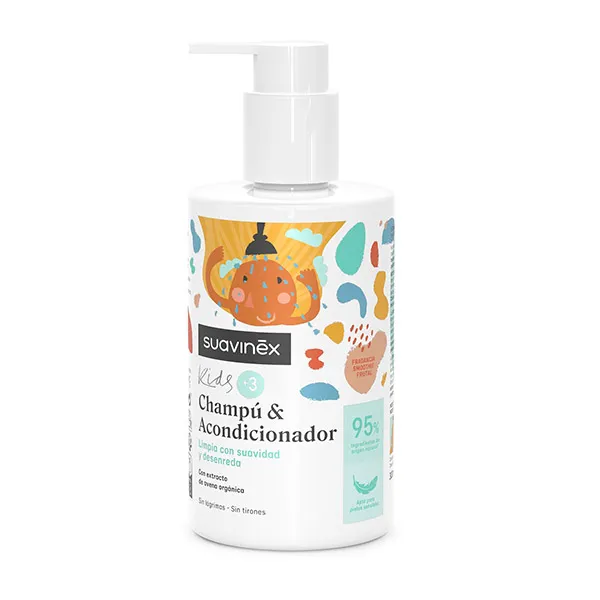 Для детей от 3 до 10 лет Champú Acondicionador Kids Suavinex, 300 ml
Для детей от 3 до 10 лет Champú Acondicionador Kids Suavinex, 300 ml