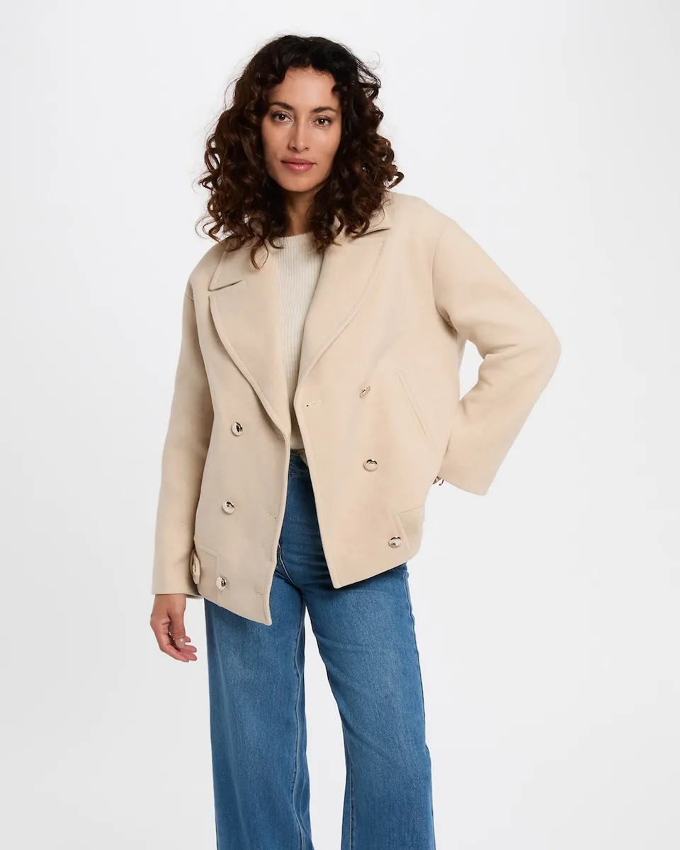 Женское короткое пальто из букле Morgan, бежевый
Женское короткое пальто из букле Morgan, бежевый