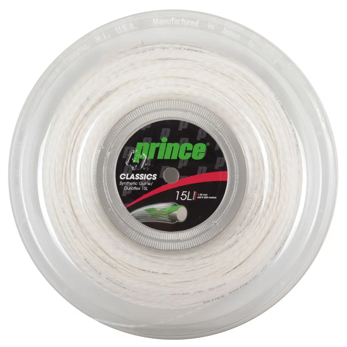 СИНТЕТИЧЕСКАЯ КИШКА W DURAFLEX 15L 1.38 мм 200M Prince теннисная струна, белый
СИНТЕТИЧЕСКАЯ КИШКА W DURAFLEX 15L 1.38 мм 200M Prince теннисная струна, белый