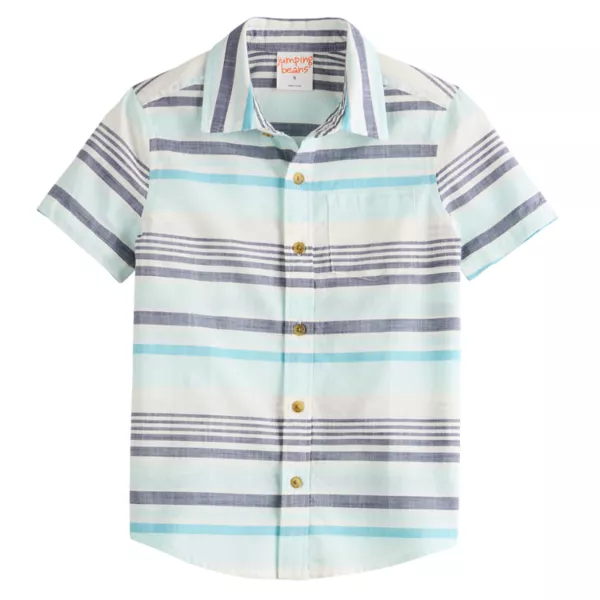 Мальчиковая рубашка с короткими рукавами на пуговицах 4-8 лет Jumping Beans, цвет ivory blue stripe
Мальчиковая рубашка с короткими рукавами на пуговицах 4-8 лет Jumping Beans, цвет ivory blue stripe