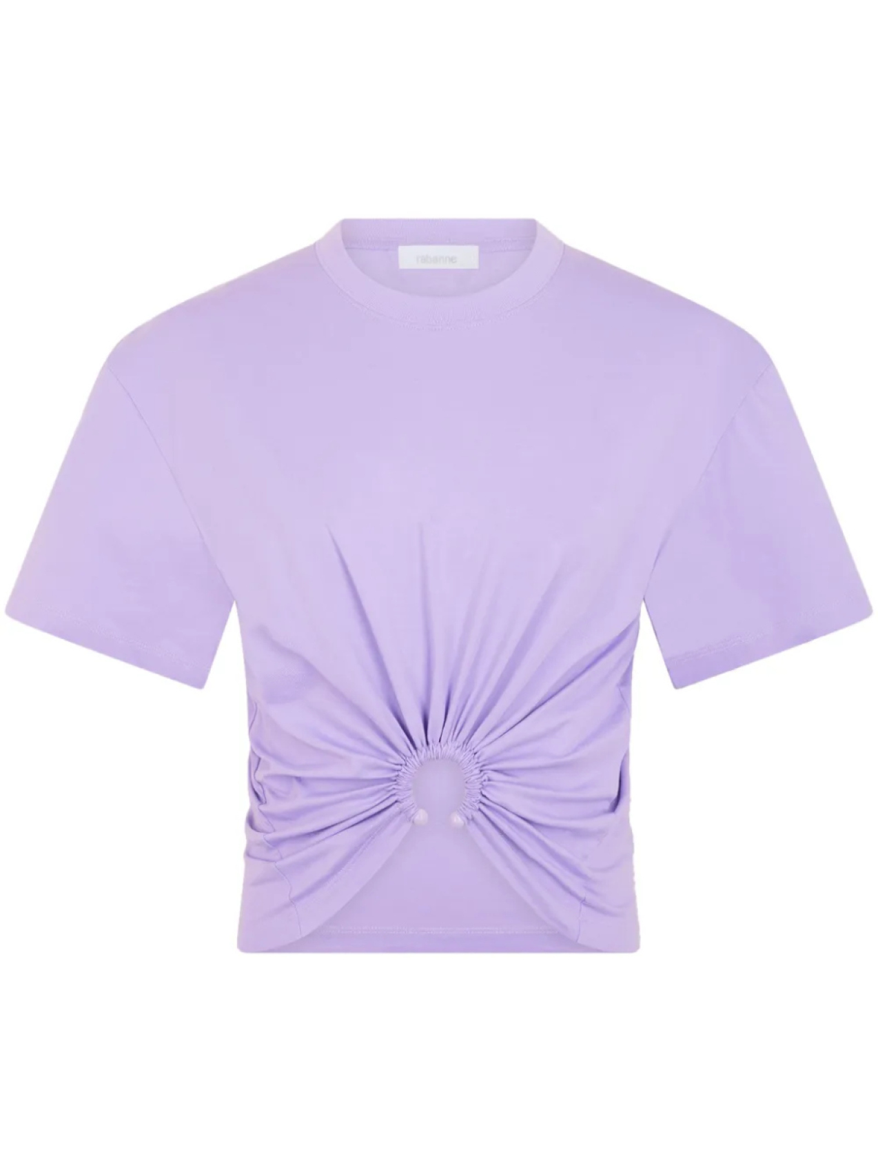 Rabanne укороченная футболка с вышитым логотипом, фиолетовый
Rabanne укороченная футболка с вышитым логотипом, фиолетовый
