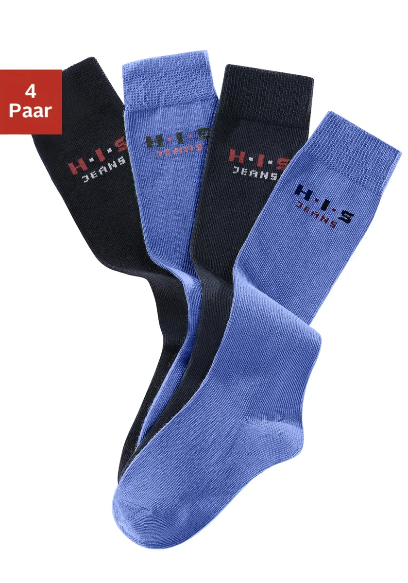 Гольфы H.I.S (упаковка, 4 пары), с усиленными зонами нагрузки, синий
Гольфы H.I.S (упаковка, 4 пары), с усиленными зонами нагрузки, синий