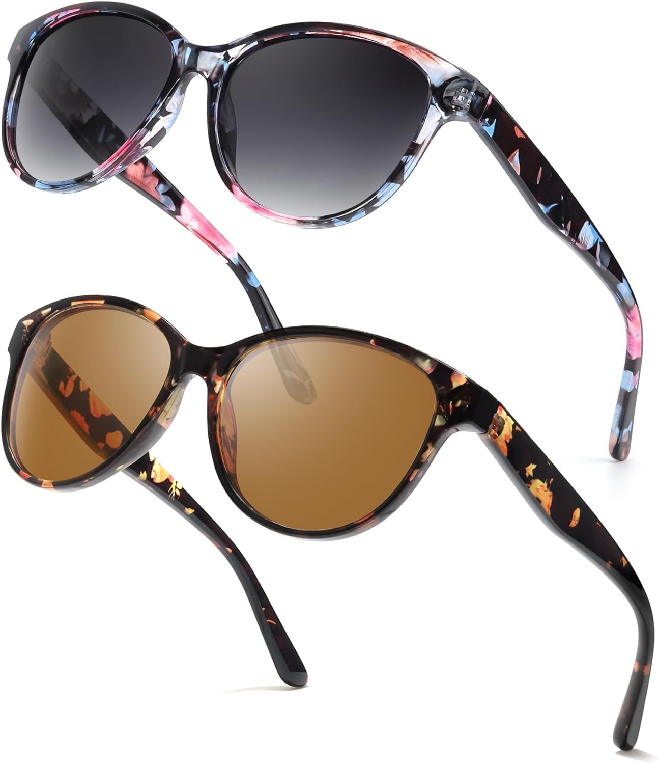 Поляризованные солнцезащитные очки Myiaur для женщин, модные солнцезащитные очки «кошачий глаз» с защитой UV400, классический ретро-стиль, комплект из 2 штук, A06 (2 Pack) Floral + Brownfloral
Поляризованные солнцезащитные очки Myiaur для женщин, модные солнцезащитные очки «кошачий глаз» с защитой UV400, классический ретро-стиль, комплект из 2 штук, A06 (2 Pack) Floral + Brownfloral