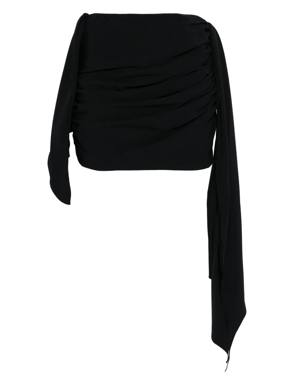 Юбка мини с драпировкой The Attico, черный
Юбка мини с драпировкой The Attico, черный