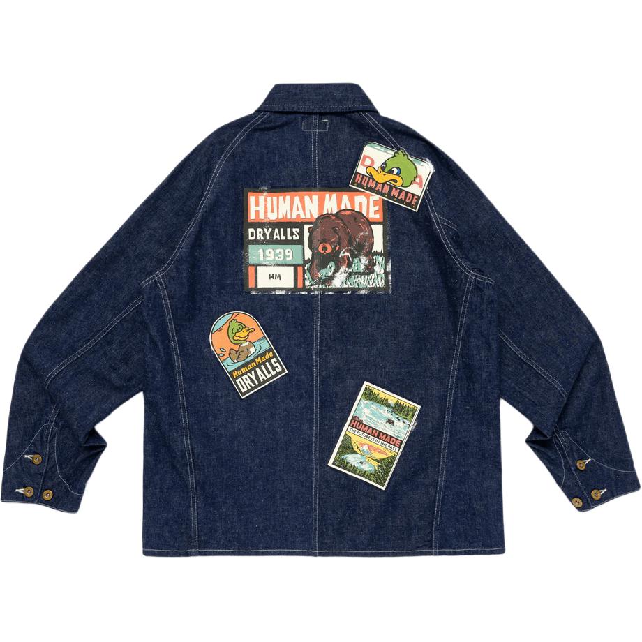 HUMAN MADE Джинсовая куртка унисекс индиго, Indigo
HUMAN MADE Джинсовая куртка унисекс индиго, Indigo