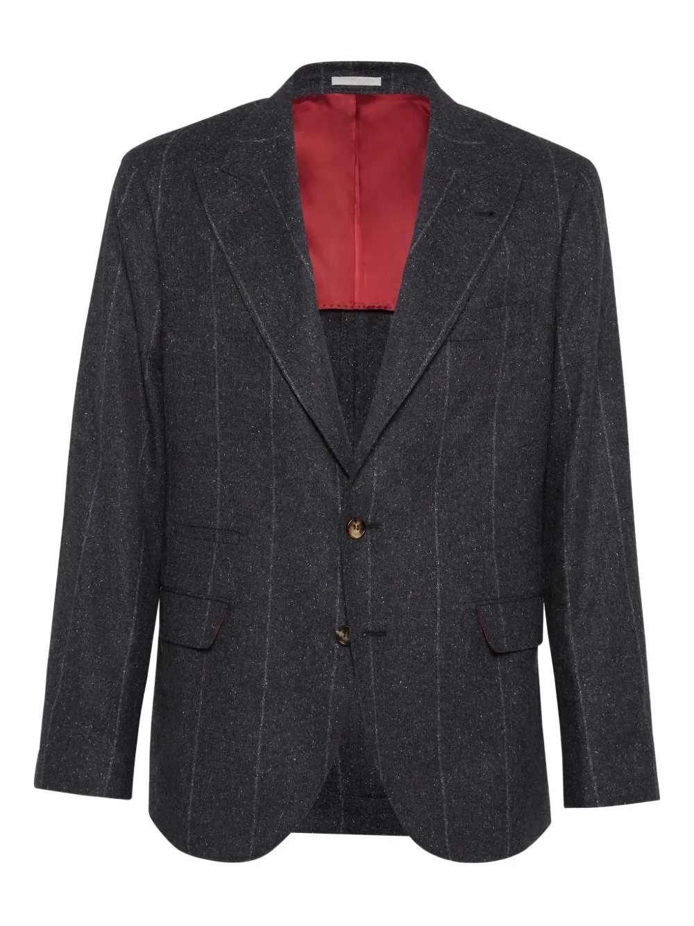 Блейзер в тонкую полоску Brunello Cucinelli, серый
Блейзер в тонкую полоску Brunello Cucinelli, серый