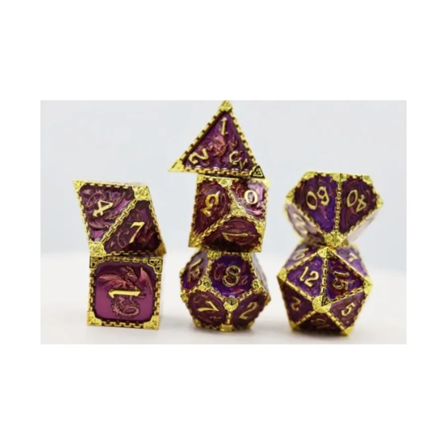 Набор Dragon Poly — королевский с золотом (7), Dice Sets - Metal - Dragonstone, Dragon, Dragon Scale, Hidden Dragon
Набор Dragon Poly — королевский с золотом (7), Dice Sets - Metal - Dragonstone, Dragon, Dragon Scale, Hidden Dragon
