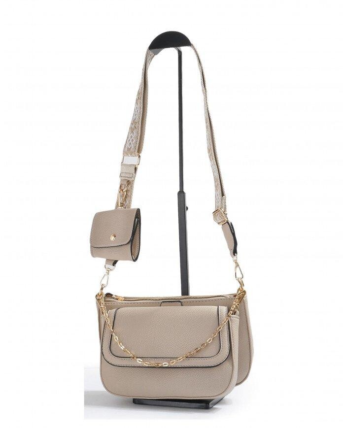 Комплект 3 в 1 кошелька для монет с двумя сумками через плечо JFY, бежевый
Комплект 3 в 1 кошелька для монет с двумя сумками через плечо JFY, бежевый