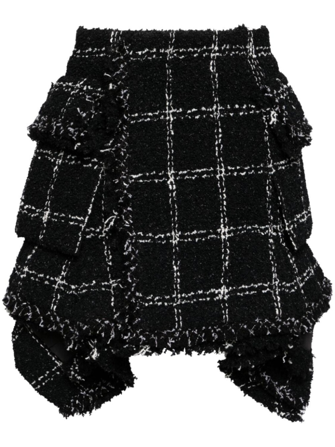 Sacai твидовая юбка асимметричного кроя, черный
Sacai твидовая юбка асимметричного кроя, черный
