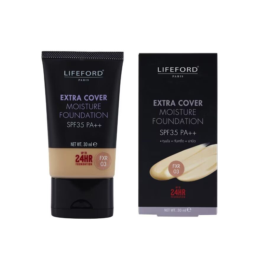 Lifeford Paris Extra Cover Moisture Foundation SPF35 PA++ FXR03 30 мл, Fxr 
Lifeford Paris Extra Cover Moisture Foundation SPF35 PA++ FXR03 30 мл, Fxr