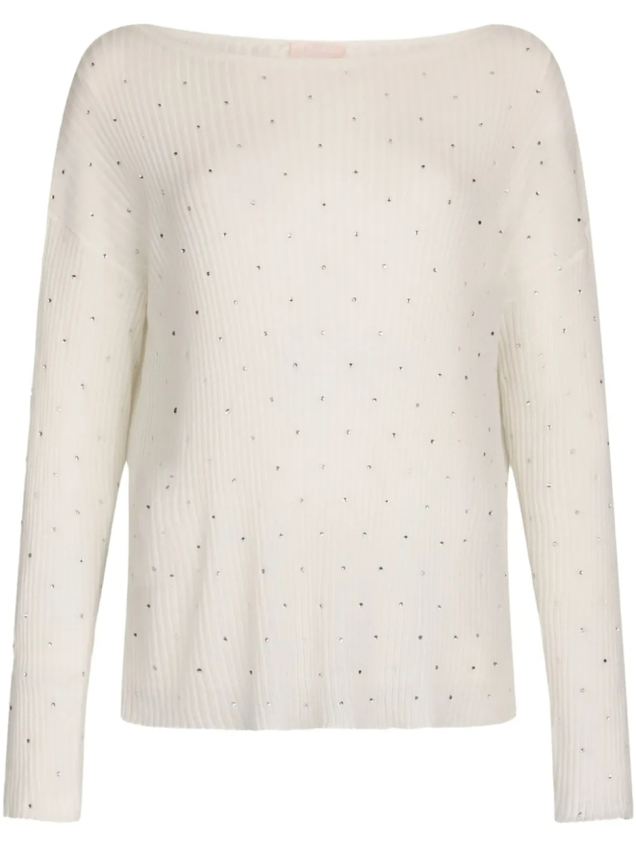 Джемпер LIU JO, украшенный стразами, белый
Джемпер LIU JO, украшенный стразами, белый