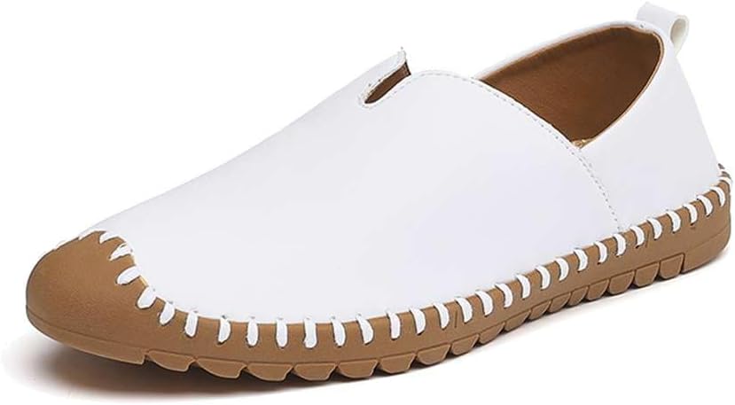 Мужские лоферы из натуральной кожи, мягкие туфли на шнуровке для прогулок и вождения Mitvr, белый/коричневый
Мужские лоферы из натуральной кожи, мягкие туфли на шнуровке для прогулок и вождения Mitvr, белый/коричневый