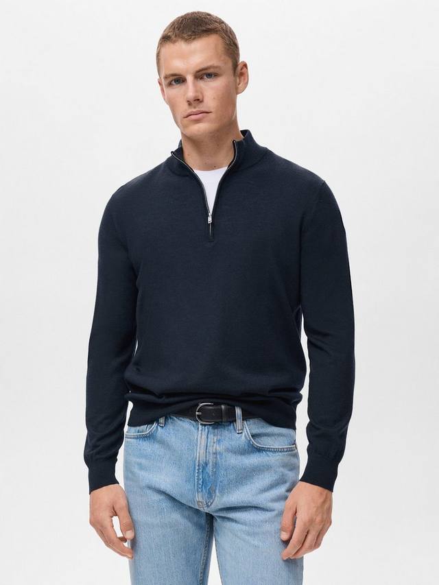 Свитер Willy Wool с застежкой-молнией Mango, Navy
Свитер Willy Wool с застежкой-молнией Mango, Navy