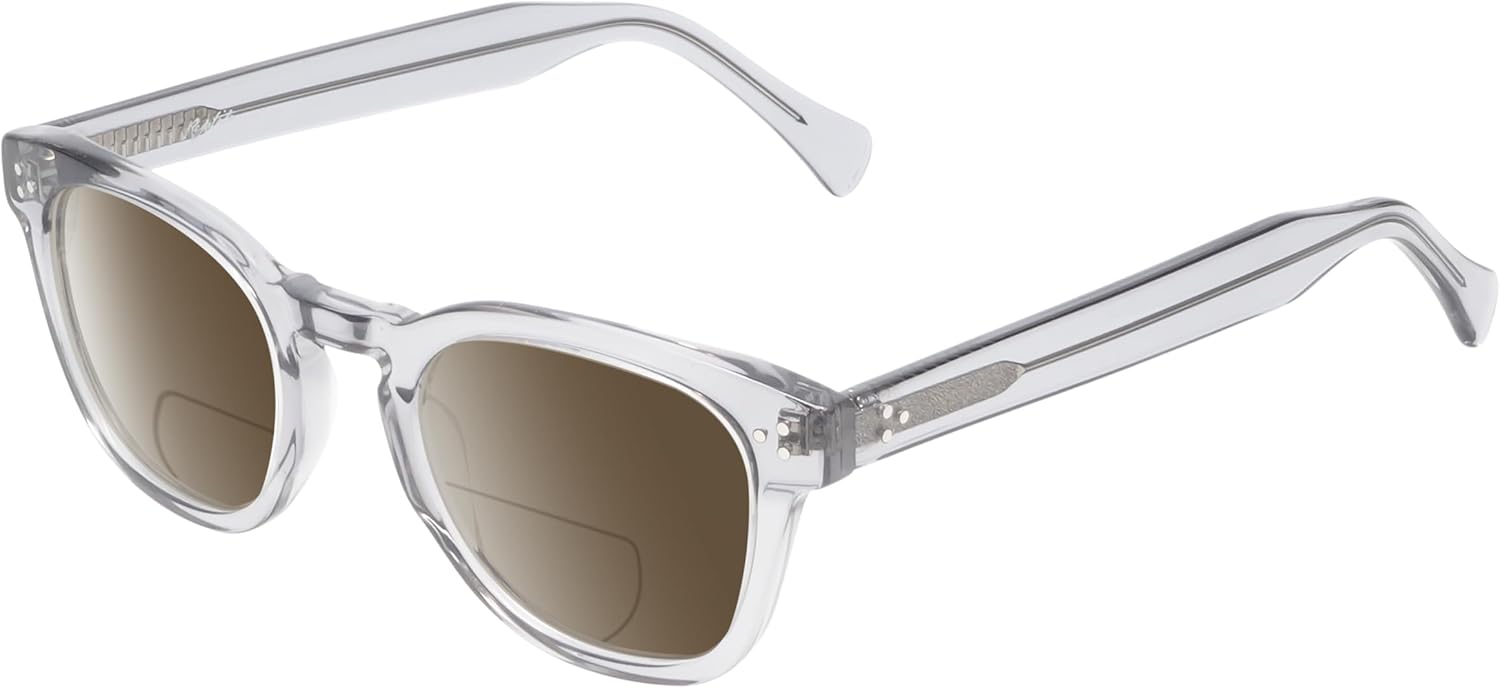 Поляризованные бифокальные солнцезащитные очки Chelidae для чтения, мужские и женские, с защитой от УФ-излучения, для вождения, тонированные Reptile, Smoke Grey Crystal/Polarized Amber Brown
Поляризованные бифокальные солнцезащитные очки Chelidae для чтения, мужские и женские, с защитой от УФ-излучения, для вождения, тонированные Reptile, Smoke Grey Crystal/Polarized Amber Brown