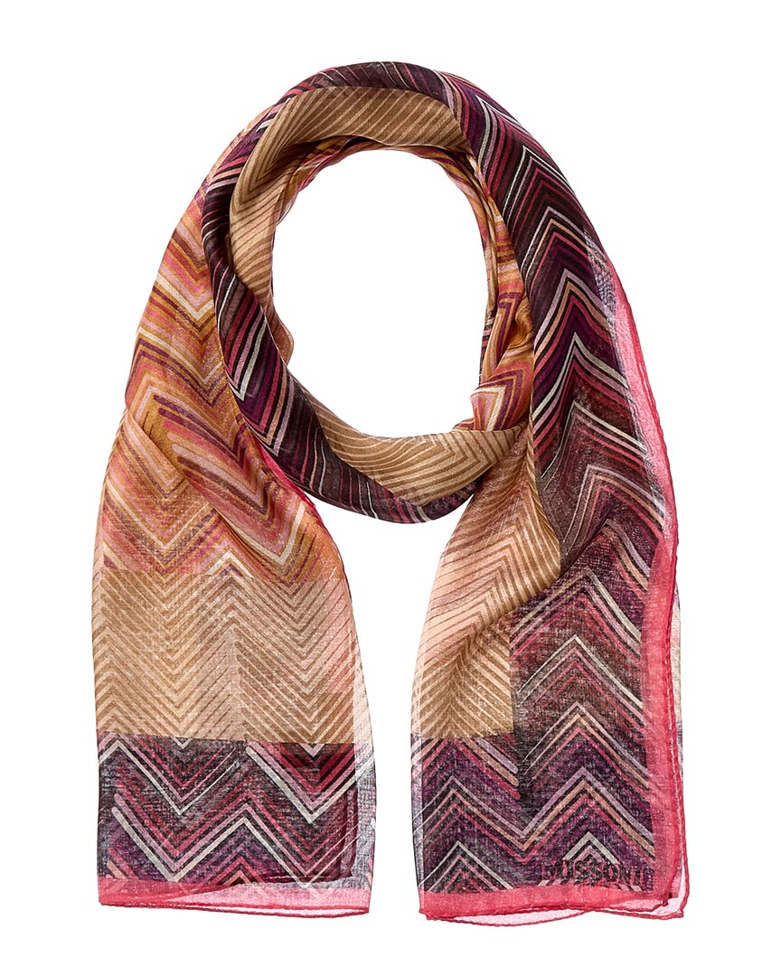 Шелковый шарф Missoni, розовый
Шелковый шарф Missoni, розовый