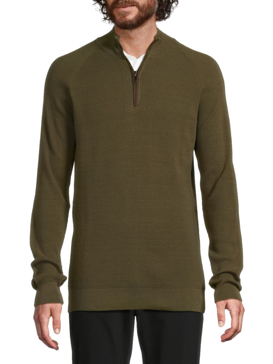 Толстовка с вафельным узором и имитацией водолазки American Heritage, оливковый
Толстовка с вафельным узором и имитацией водолазки American Heritage, оливковый