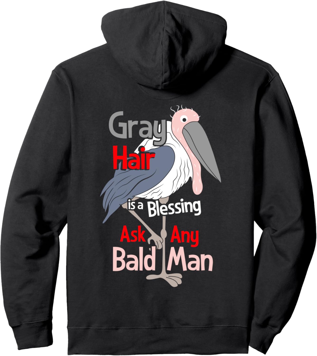 Лысый мужчина, марабу, седые волосы, худи Funny Bald Marabu Bird Gray Hair, черный
Лысый мужчина, марабу, седые волосы, худи Funny Bald Marabu Bird Gray Hair, черный