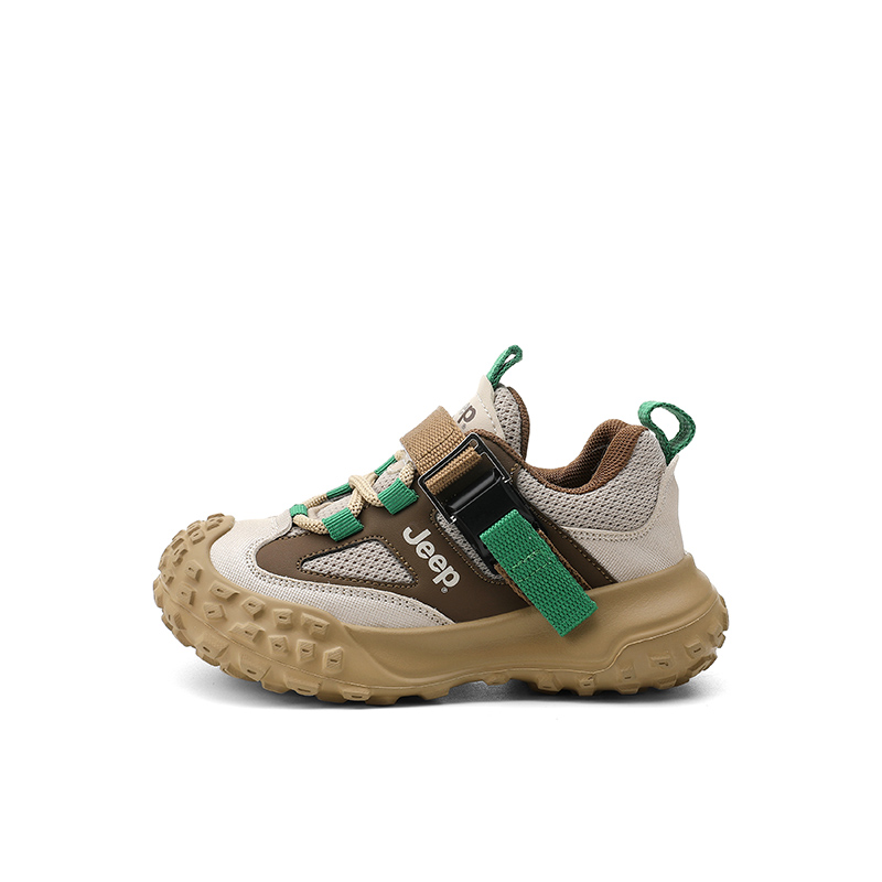 Низкие детские беговые кроссовки Green Kids' Jeep, цвет мокко-зеленый 
Низкие детские беговые кроссовки Green Kids' Jeep, цвет мокко-зеленый