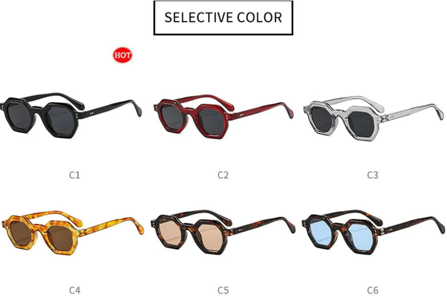 Солнцезащитные очки Willochra в маленькой шестиугольной оправе для женщин, роскошные, модные, многоугольные, для активного отдыха, винтажные, с заклепками, C6
Солнцезащитные очки Willochra в маленькой шестиугольной оправе для женщин, роскошные, модные, многоугольные, для активного отдыха, винтажные, с заклепками, C6