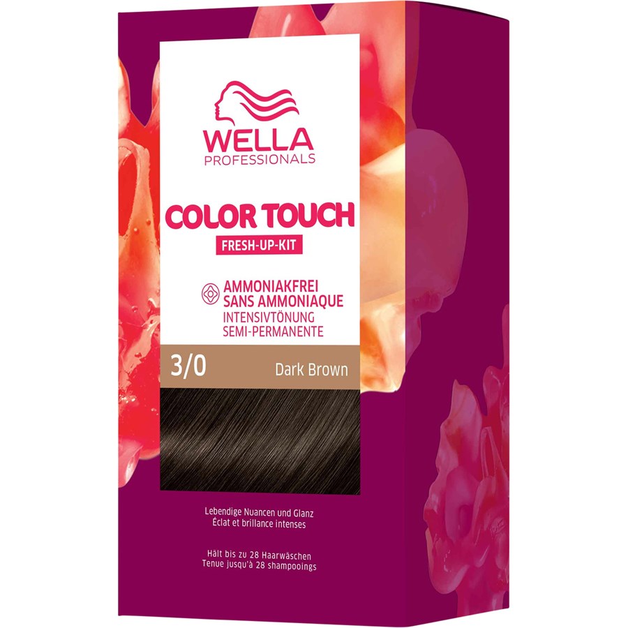 Краска для волос Wella Color Touch Fresh-Up-Kit, 3/0 Dark Brown / 130 ml
Краска для волос Wella Color Touch Fresh-Up-Kit, 3/0 Dark Brown / 130 ml