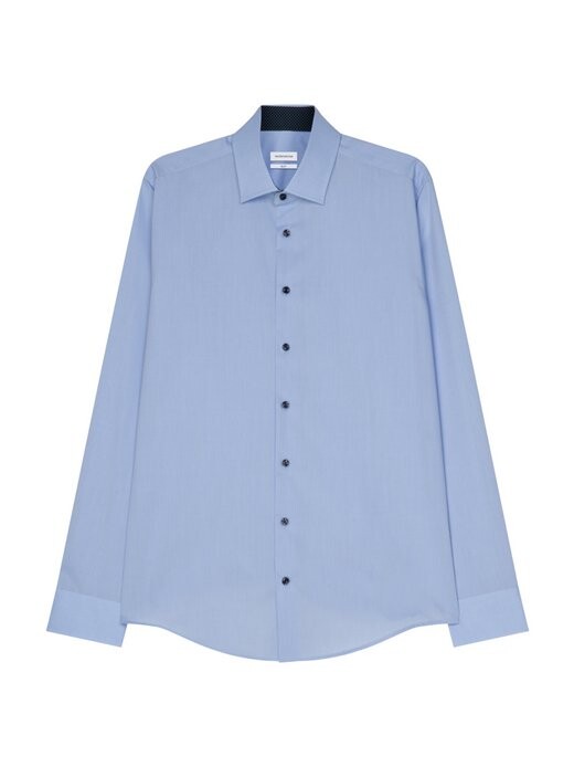 Деловая рубашка узкого кроя с длинным рукавом Seidensticker, синий 
Деловая рубашка узкого кроя с длинным рукавом Seidensticker, синий