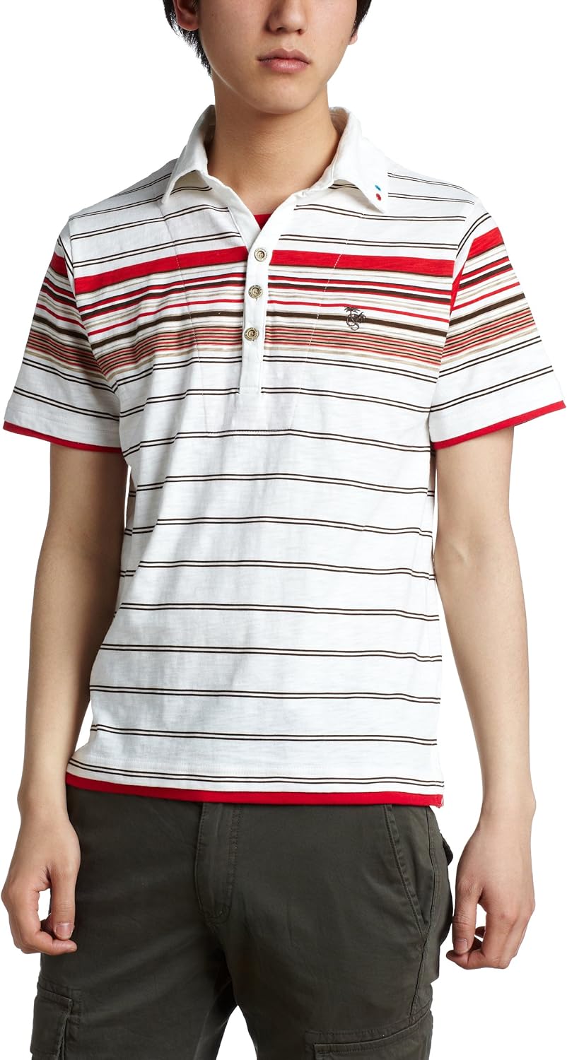 Розовая полосатая рубашка-поло в стиле панк с вставкой Pincponc
Розовая полосатая рубашка-поло в стиле панк с вставкой Pincponc