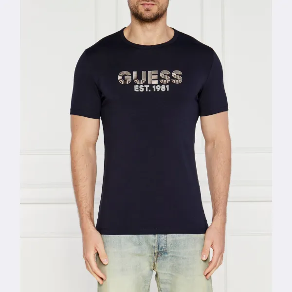Облегающая футболка Guess, синий
Облегающая футболка Guess, синий