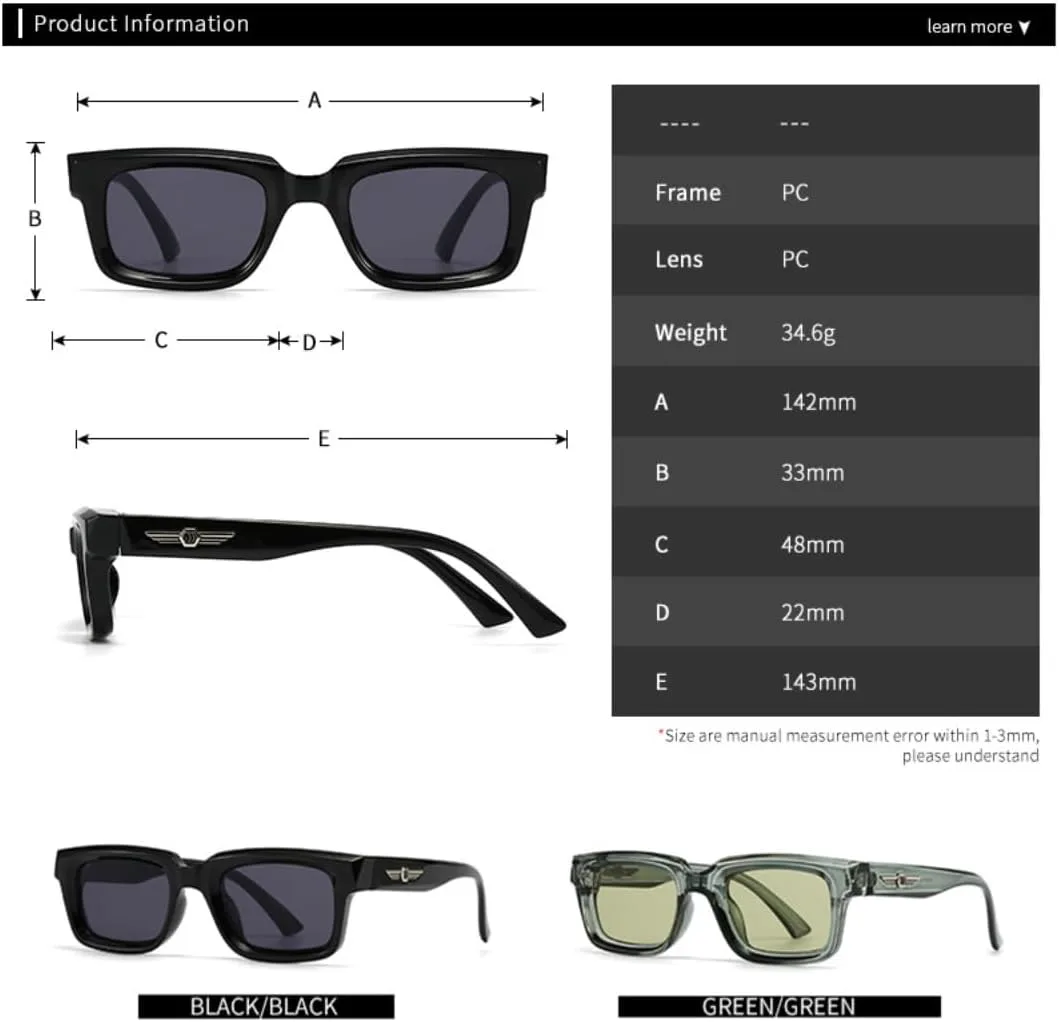 Модные квадратные солнцезащитные очки с заклепками для женщин, ретро-градиентные очки с защитой от УФ-излучения UV400 для мужчин UATXTAU, Champagne Light Gray
Модные квадратные солнцезащитные очки с заклепками для женщин, ретро-градиентные очки с защитой от УФ-излучения UV400 для мужчин UATXTAU, Champagne Light Gray