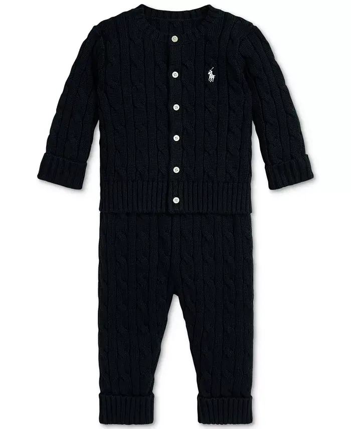 Комплект из свитера, кардигана и брюк для мальчика Polo Ralph Lauren, синий
Комплект из свитера, кардигана и брюк для мальчика Polo Ralph Lauren, синий