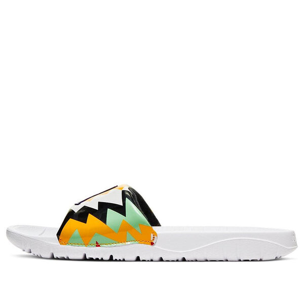 Тапочки break slide 'white multi-color' Air Jordan, белый 
Тапочки break slide 'white multi-color' Air Jordan, белый