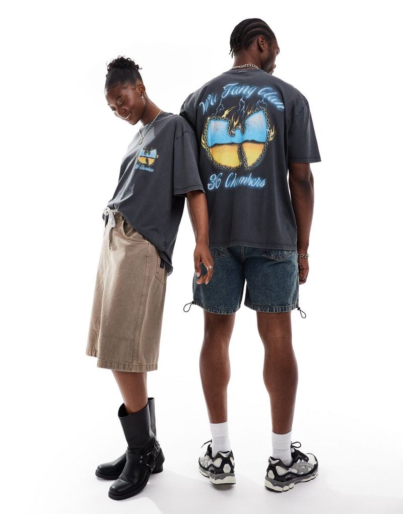 Черная оверсайз-футболка унисекс с лицензионной графикой Wu Tang Clan ASOS DESIGN
Черная оверсайз-футболка унисекс с лицензионной графикой Wu Tang Clan ASOS DESIGN