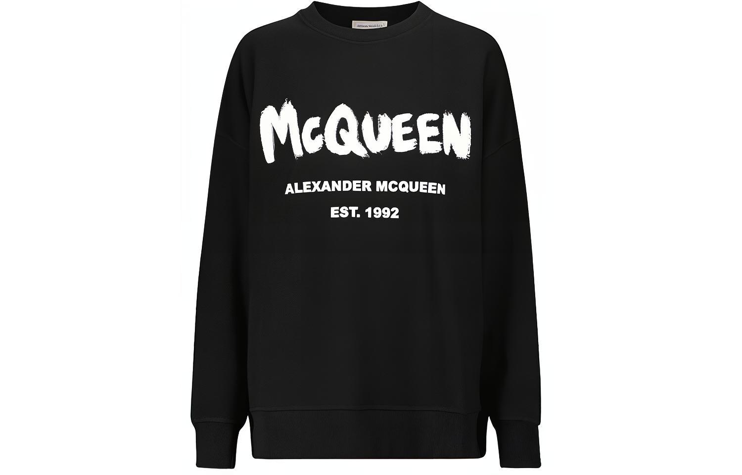 Свитшот с принтом граффити Alexander McQueen, черный
Свитшот с принтом граффити Alexander McQueen, черный