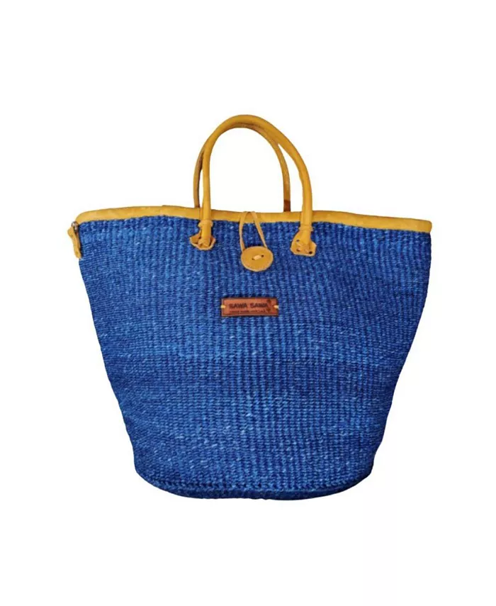 Сумка-шоппер ручной работы из сизаля и соломки Nourishment SAWA SAWA, синий
Сумка-шоппер ручной работы из сизаля и соломки Nourishment SAWA SAWA, синий